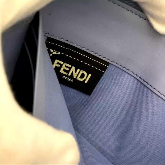 279 Fendi Vitello Liberty Rainbow Studs Leather Zip Around Long Wallet - Picture 8 of 10